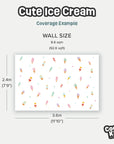 Pastel Coloured Ice Cream Wall Decals - DW1. Shape