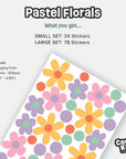 Pastel Floral Wall Decal - Decals - Florals