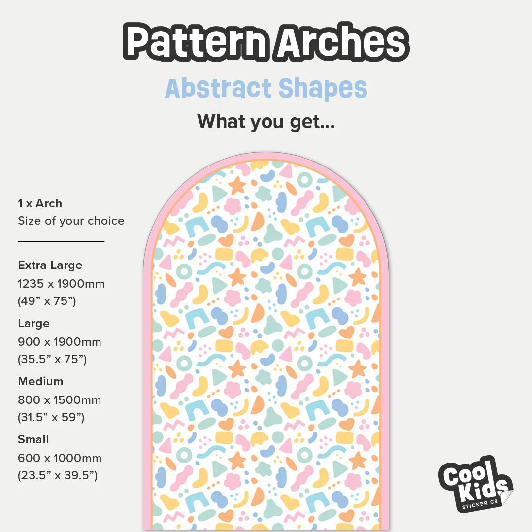 Pattern Arches - Abstract Shapes | Cool Kids Sticker Co.