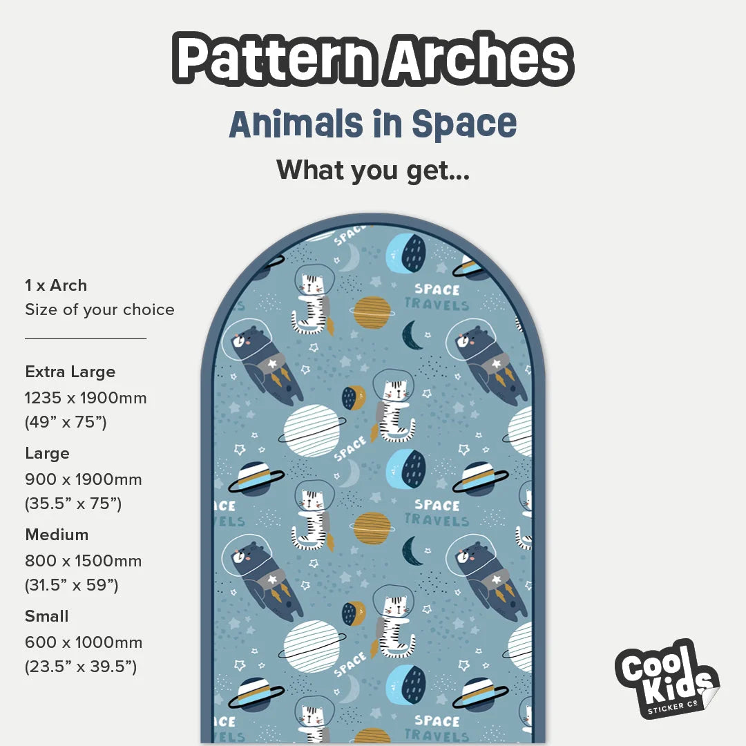 Pattern Arches - Animals In Space - DW12. Arch Decals