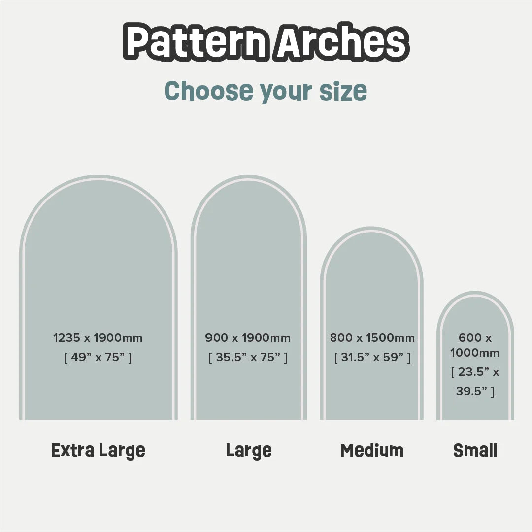 Pattern Arches - Checkers Blue - DW12. Arch Decals