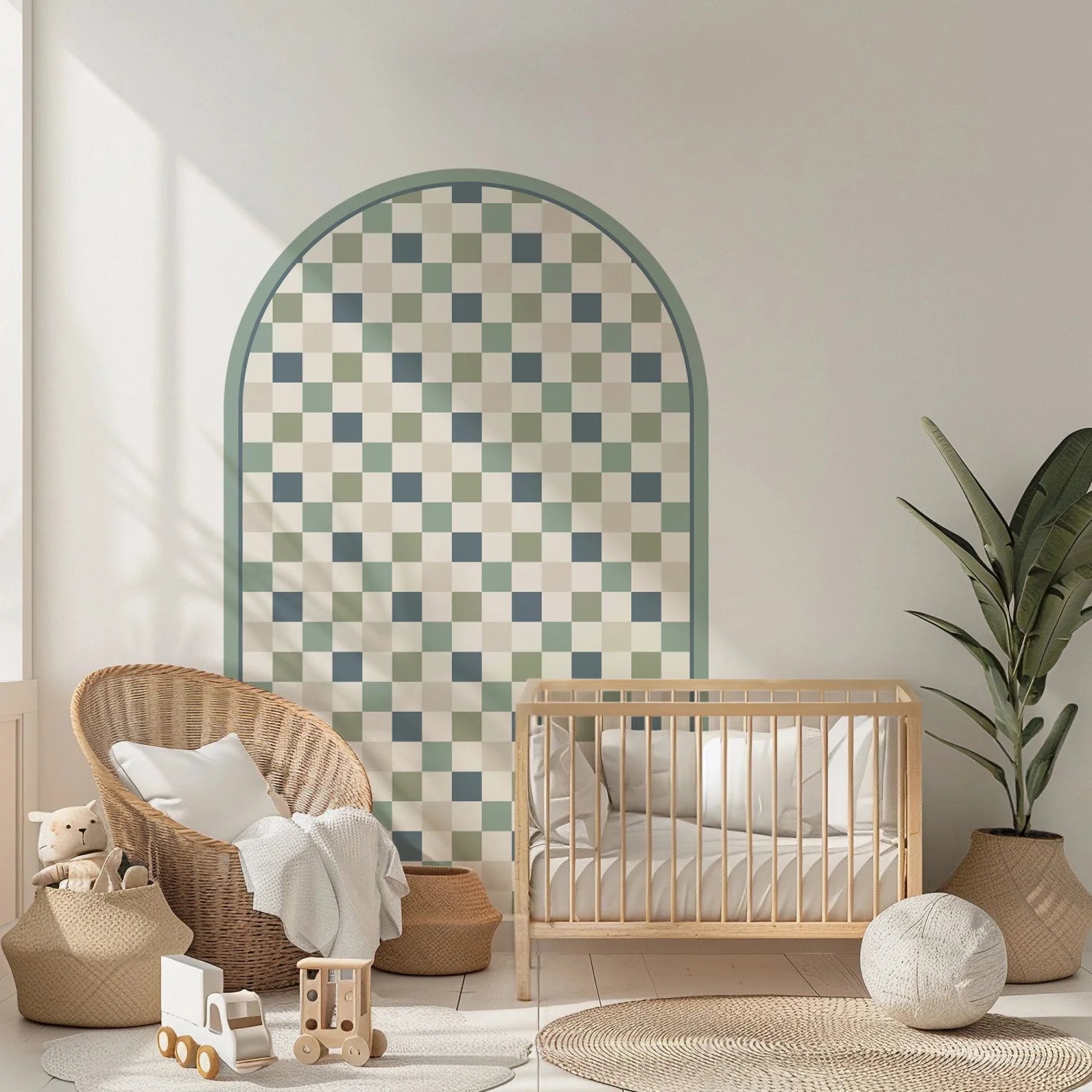 Pattern Arches - Checkers Blue - DW12. Arch Decals