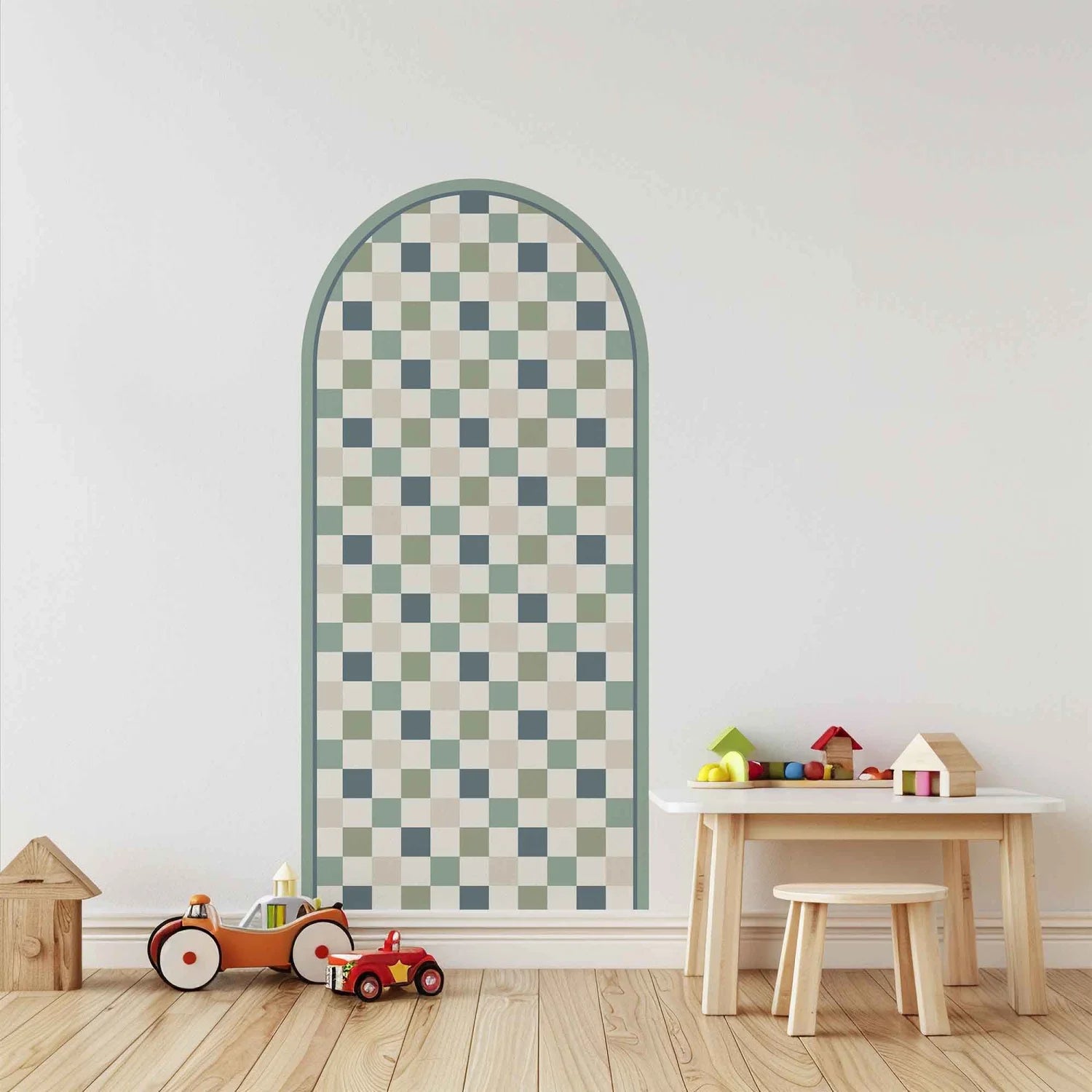 Pattern Arches - Checkers Blue - DW12. Arch Decals