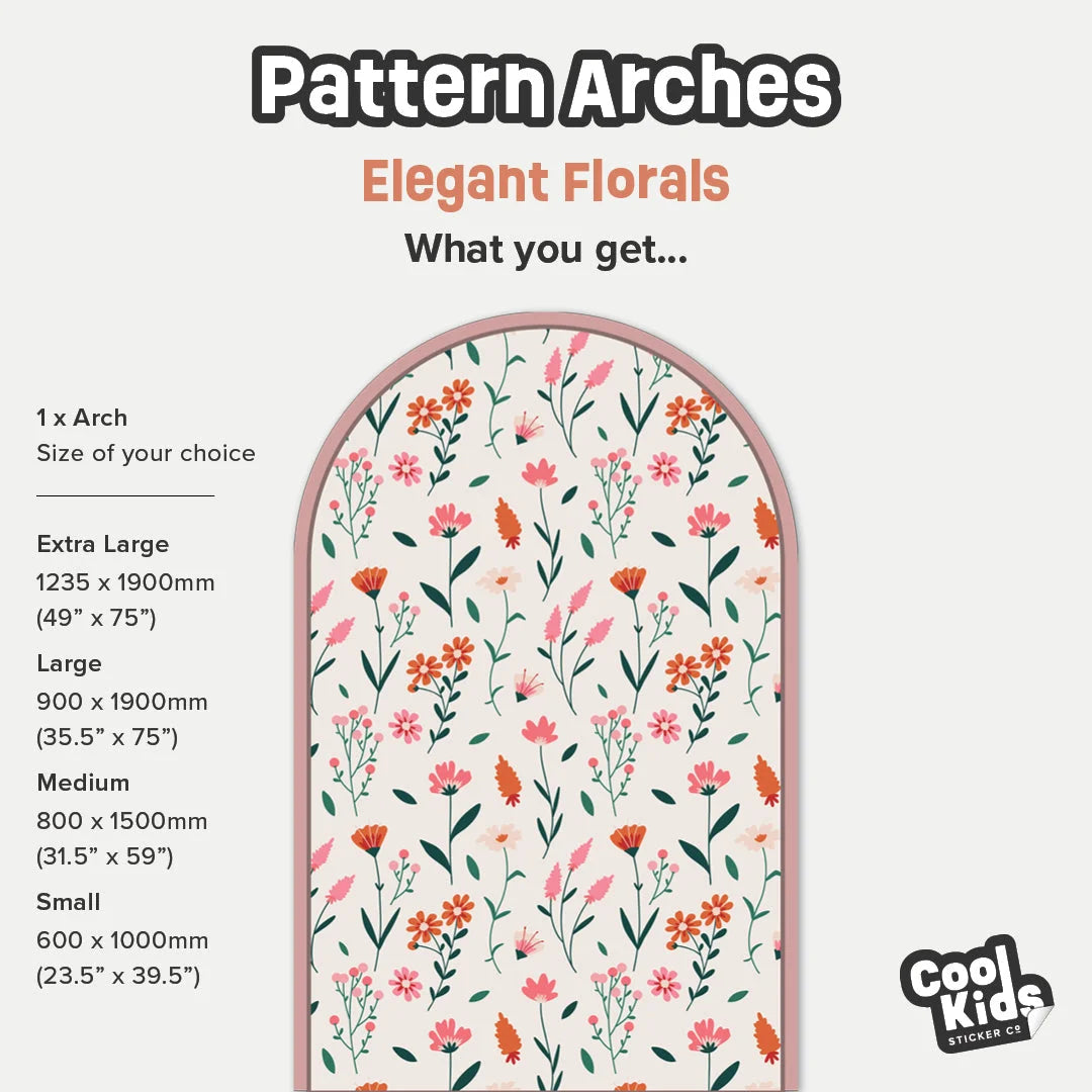 Pattern Arches - Elegant Florals - DW12. Arch Decals