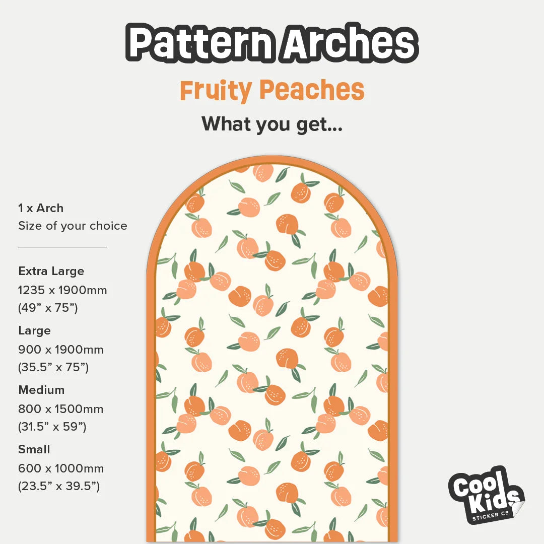 Pattern Arches - Fruity Peaches - DW12. Arch Decals