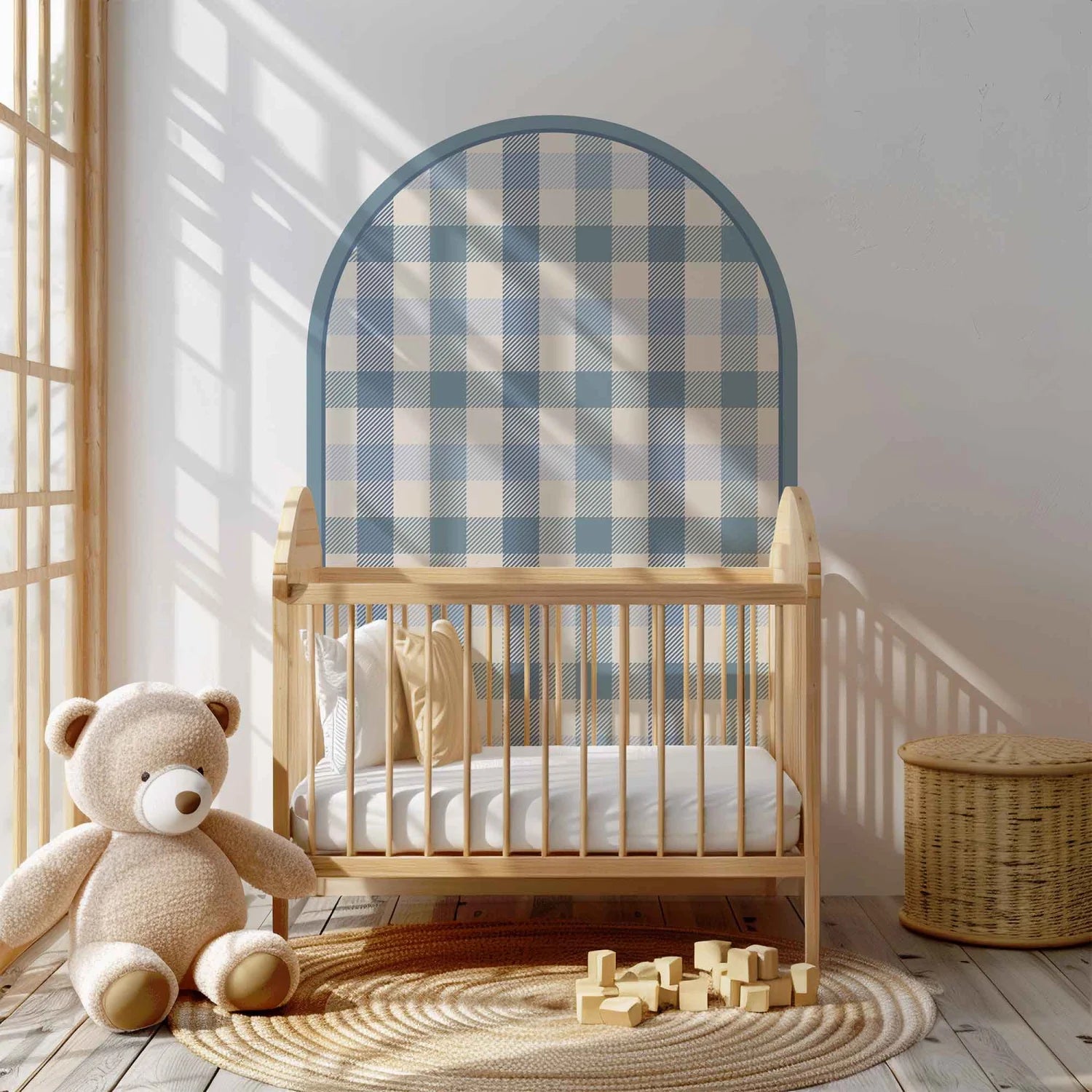 Pattern Arches - Gingham Blue - DW12. Arch Decals