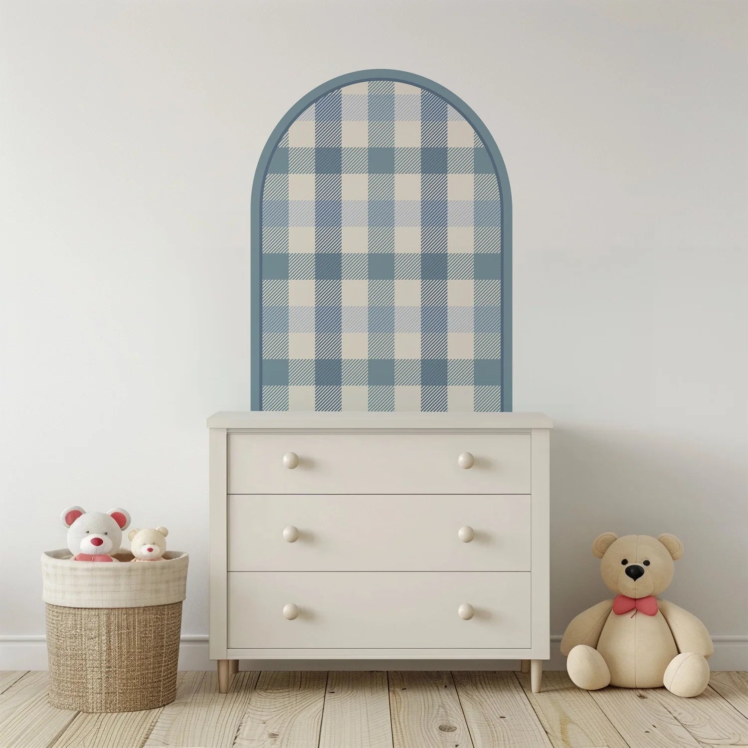 Pattern Arches - Gingham Blue - DW12. Arch Decals