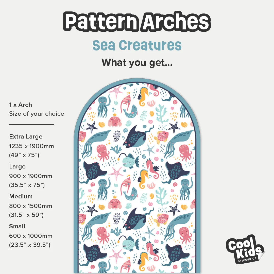 Pattern Arches - Sea Creatures - DW12. Arch Decals