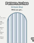 Pattern Arches - Stripes Blue - DW12. Arch Decals