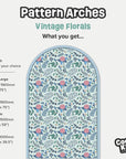 Pattern Arches - Vintage Florals - DW12. Arch Decals