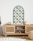 Patterned Arch - Checkers Blue - DW12. Arch Decals