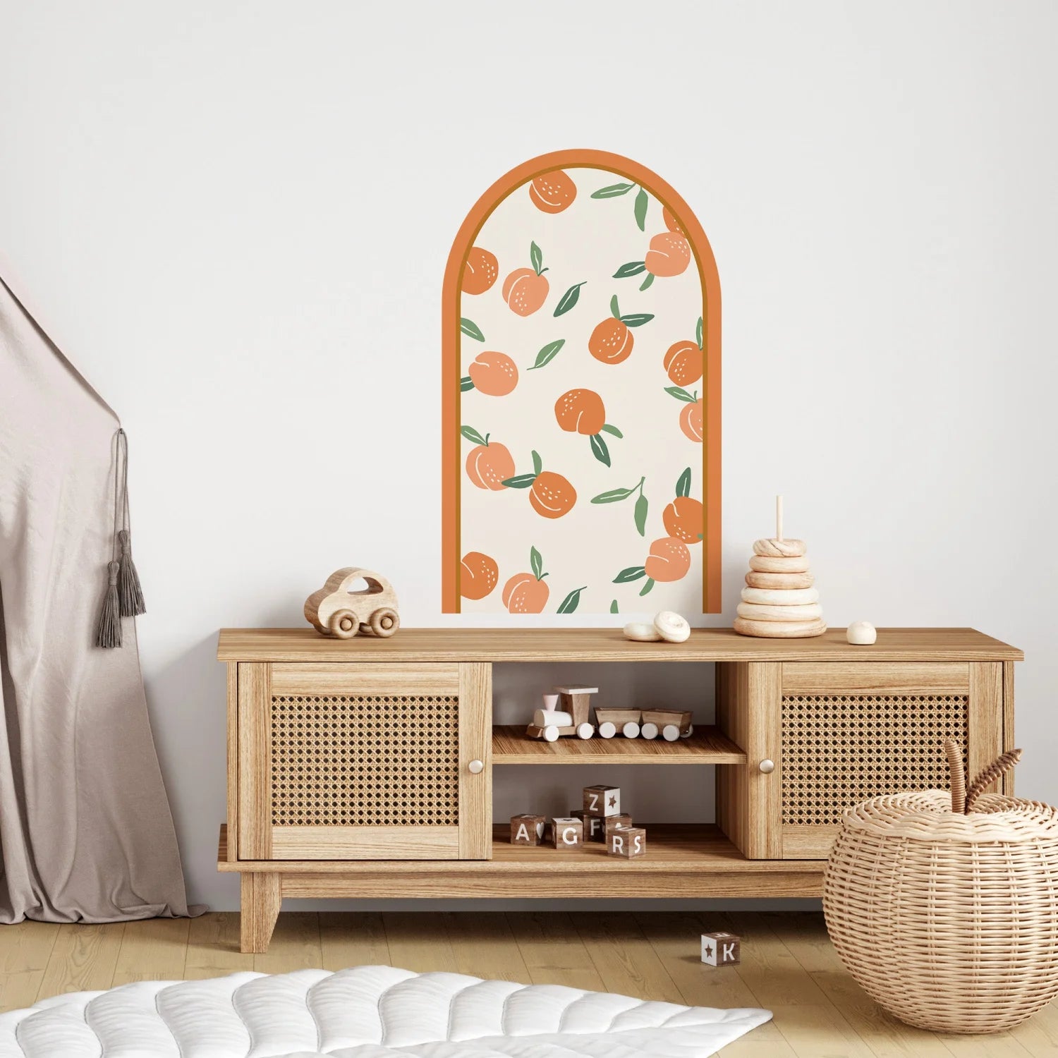 Patterned Arch - Fruity Peaches - DW12. Arch Decals