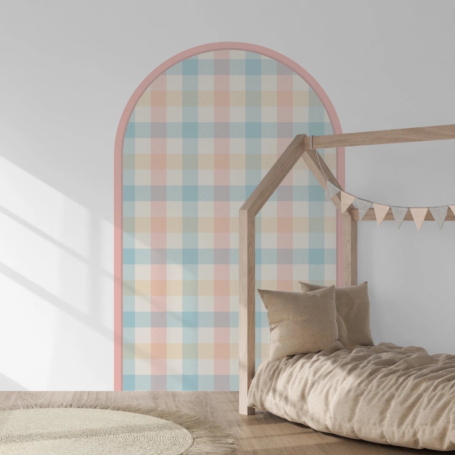 Patterned Arch - Gingham Multi - XL - DW12. Decals