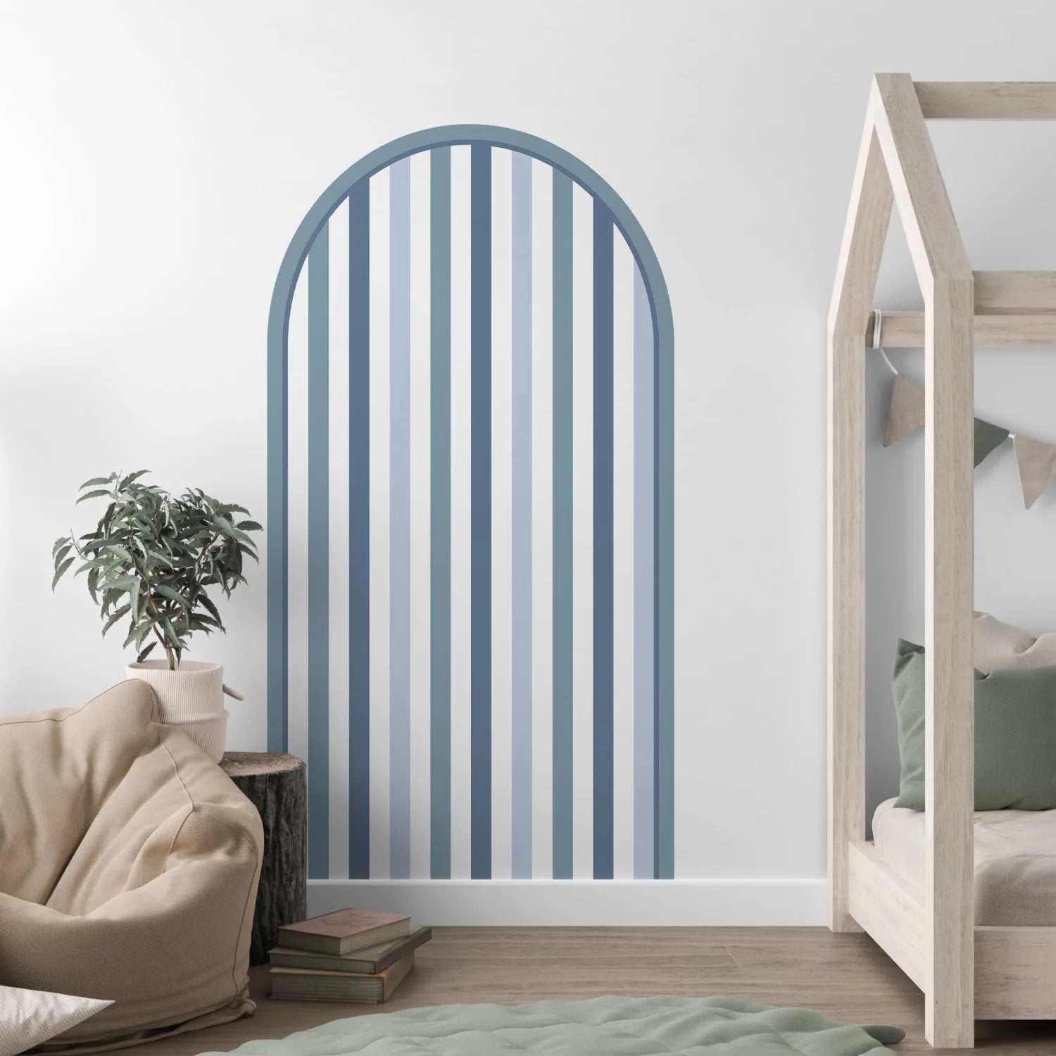 Patterned Arch - Stripes Blue - DW12. Decals