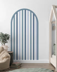 Patterned Arch - Stripes Blue - DW12. Arch Decals