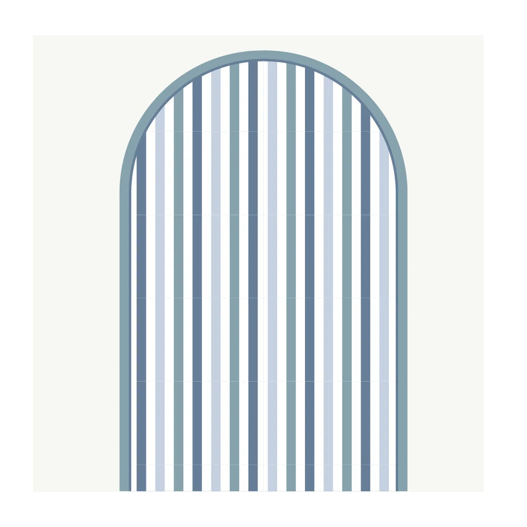 Patterned Arch - Stripes Blue - DW12. Decals