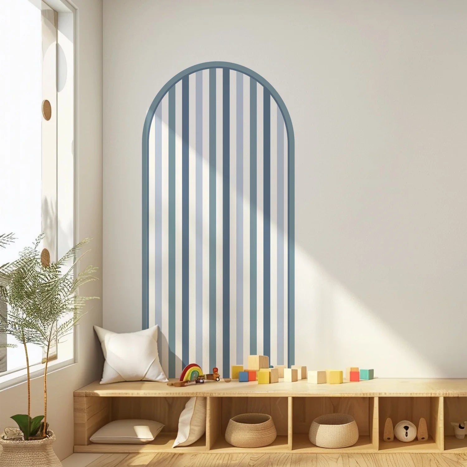 Patterned Arch - Stripes Blue - DW12. Decals