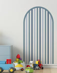 Patterned Arch - Stripes Blue - DW12. Decals