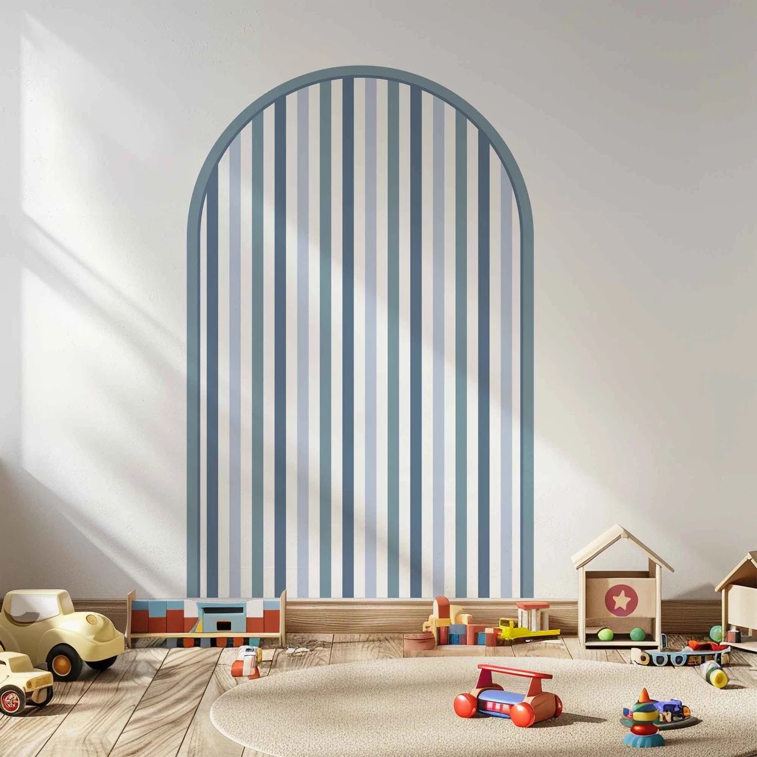 Patterned Arch - Stripes Blue - DW12. Decals
