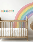 Personalised Name Decals - Playful - Rainbow - DW13. Custom