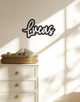 Personalised Name Decals - Script - Black - DW13. Custom