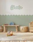 Personalised Name Decals - Script - Green - DW13. Custom