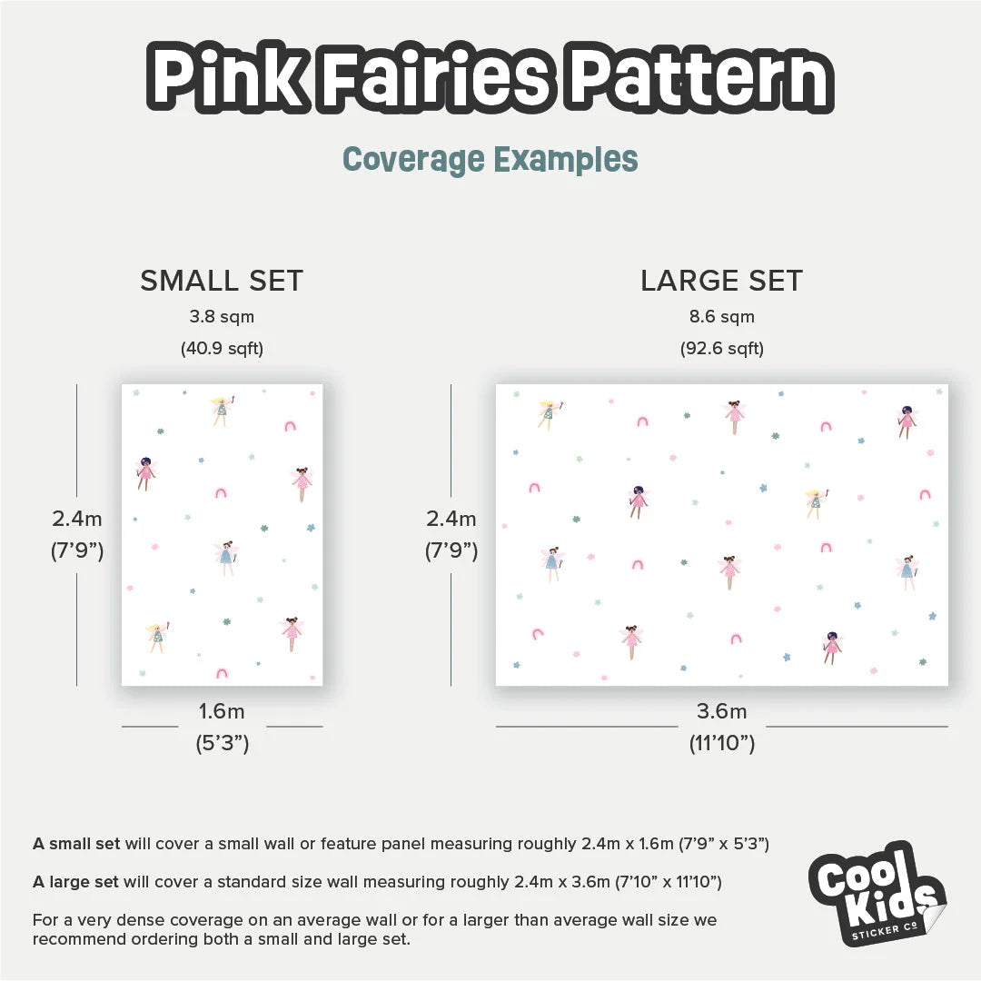 Pink Fairies - Patterned - Decals - Fantasy