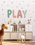 PLAY Letters - Greens - Decals - Alphabet