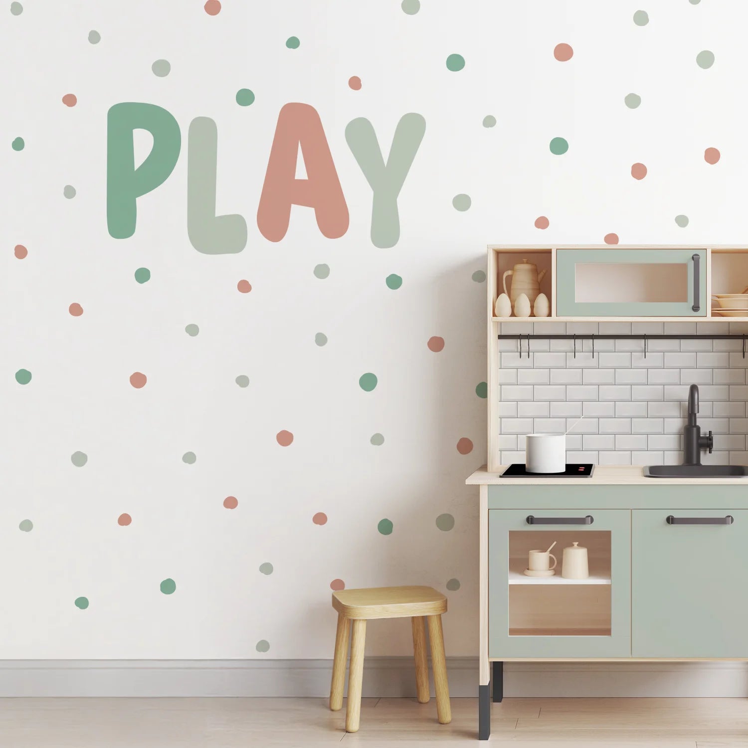 PLAY Letters Wall Decal - DW10. Alphabet Decals