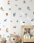 Playful Safari Animal Wall Decals - DW5.