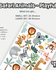 Playful Safari Animal Wall Decals - Decals - Animals