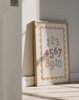 Numbers Wall Print