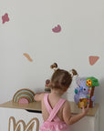 Mixed Shapes Blush Wall Decals