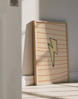 Wall Print: Lightning Bolt