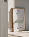 C is for Crocodile Print