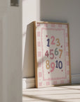 Numbers Wall Print