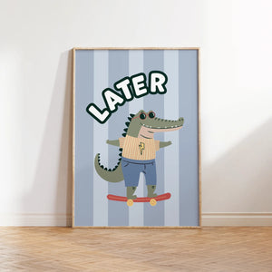 Print: Later Alligator - WP1. Wall Prints