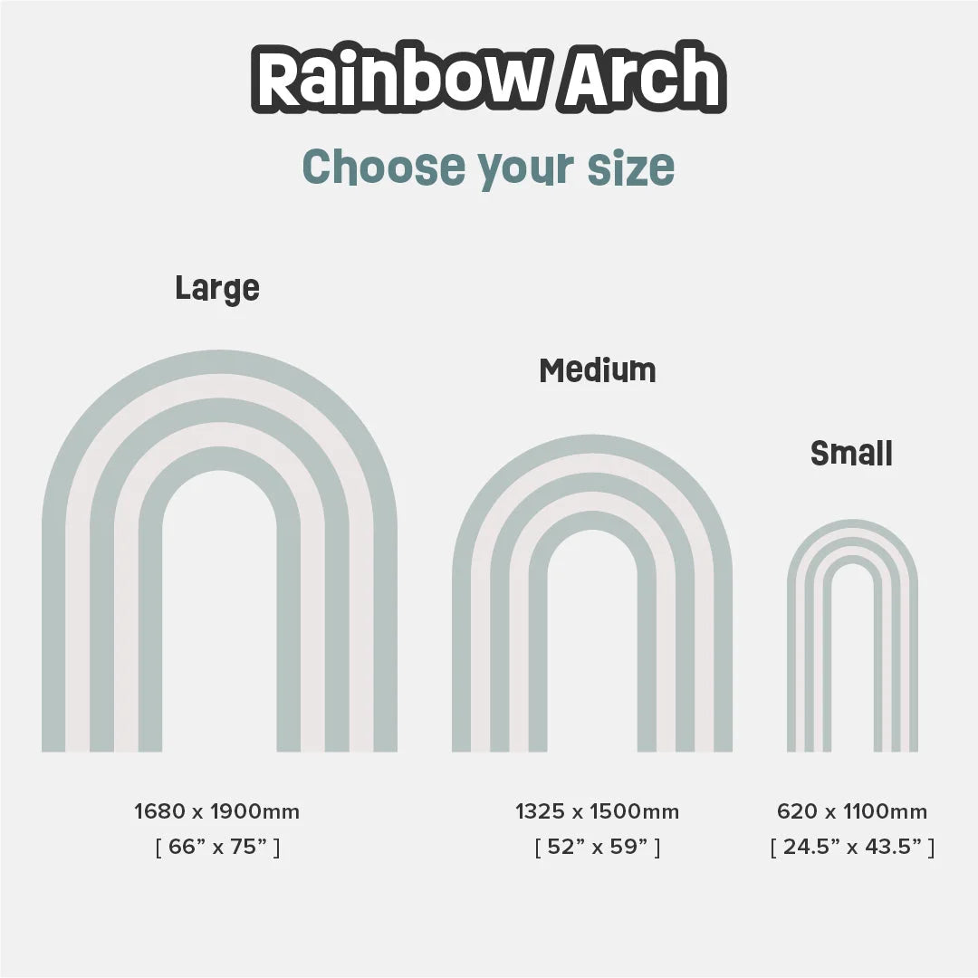 Rainbow Arch - Blush Bloom - DW12. Arch Decals