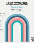 Rainbow Arch - Coastal Cool - DW12. Arch Decals