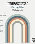 Rainbow Arch - Earthy Calm - DW12. Arch Decals