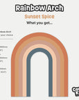 Rainbow Arch - Sunset Spice - DW12. Arch Decals