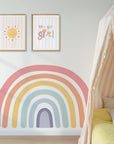 Rainbow Pastel Wall Decal - DW3. Sun Clouds