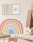 Rainbow Pastel Wall Decal - DW3. Sun Clouds