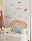 Rainbow Pastel Wall Decal - DW3. Sun Clouds
