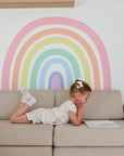 Rainbow Pastel Wall Decal DW3. Sun Clouds