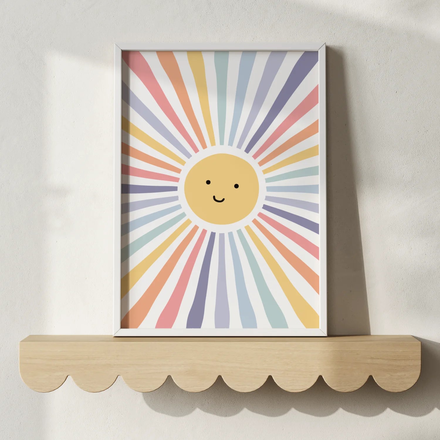 Rainbow Rays Wall Print - WP1. Prints