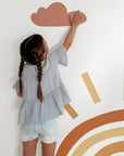 Rainbow Sun Wall Decal DW3. Clouds