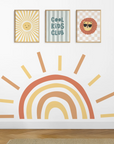 Rainbow Sun Wall Decal - DW3. Clouds