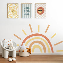 Rainbow Sun Wall Decal