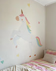 Rainbow Unicorn Wall Decal - DW6. Fantasy Decals